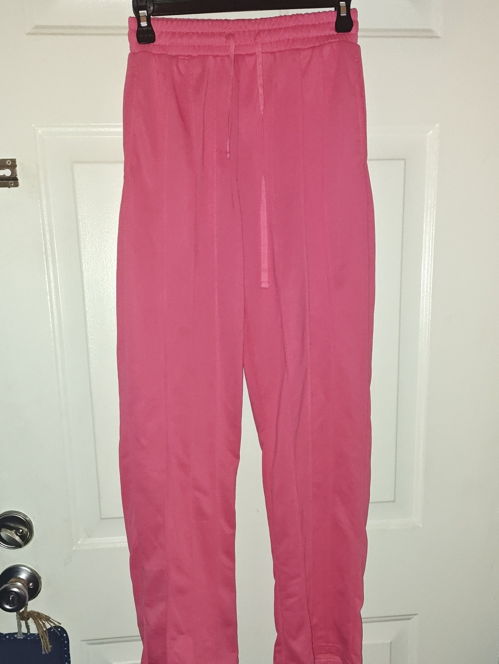 SHEIN Hot Pink Elastic Drawstring Track Pants